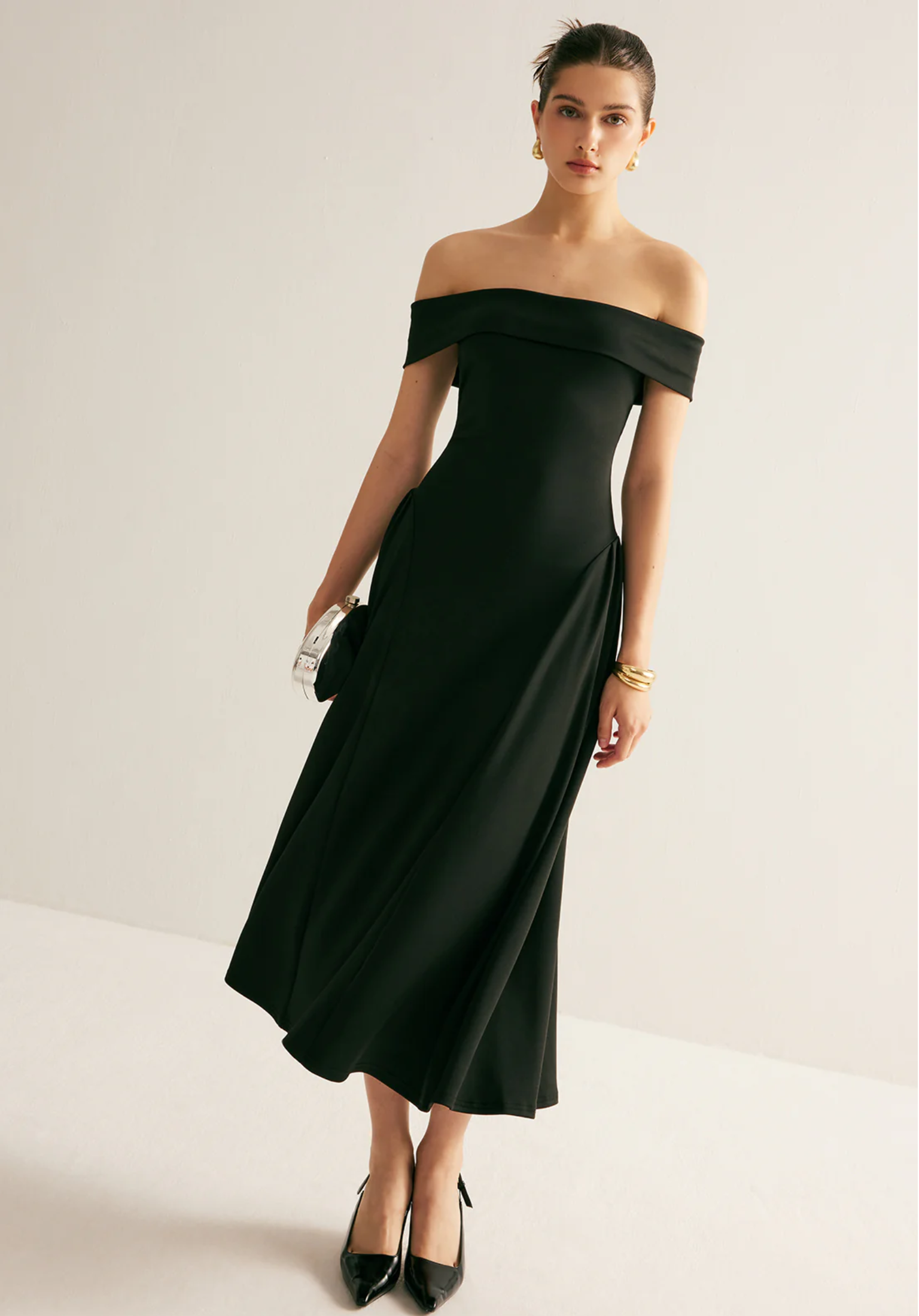 Pleated Maxi Dress